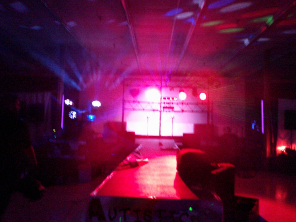 Sound and light check before the Glow Fest  2012